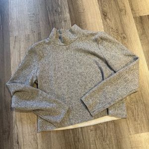 Zara Gray Turtleneck Sweater with Relaxed Fit